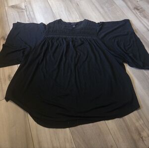 Torrid Black Flowing Blouse